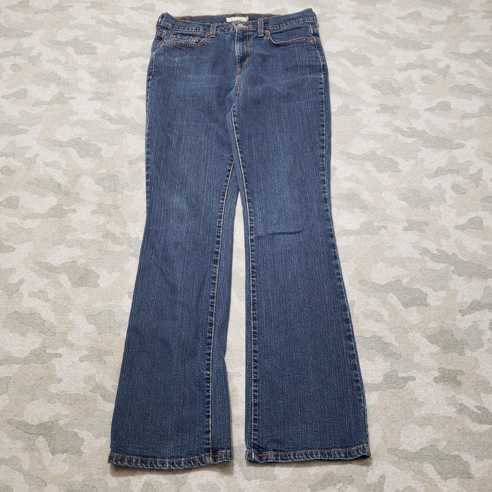 Levi's 515 Jeans Womens 8 Blue Pockets Bootcut Denim Dark Wash